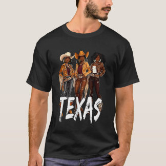 黒人アフリカ系アメリカ人カウガールウェスタンカントリー テキサス Tシャツ
