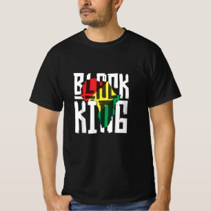 黒人キングボーイズメンヒストリー月アフリカ部族 Tシャツ