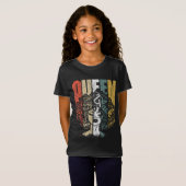 黒人クイーンプライド（女性アフリカンパワー） Tシャツ (正面フル)