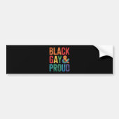 黒人ゲイプライド LGBTQ 黒人クィア バンパーステッカー (正面)