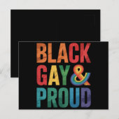 黒人ゲイプライド LGBTQ 黒人クィア ポストカード (正面/裏面)