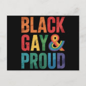 黒人ゲイプライド LGBTQ 黒人クィア ポストカード (正面)