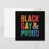 黒人ゲイプライド LGBTQ 黒人クィア 招待状 (正面/裏面)