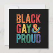 黒人ゲイプライド LGBTQ 黒人クィア 招待状 (正面)