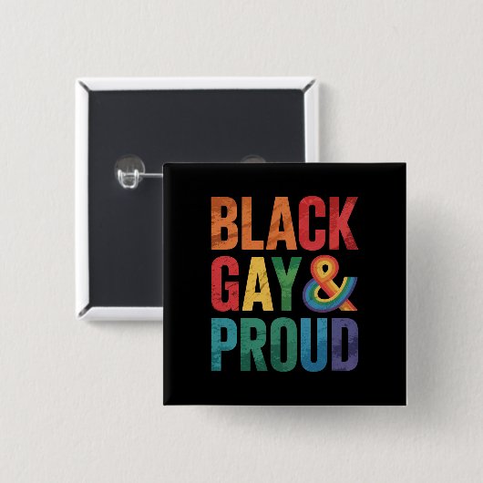 黒人ゲイプライド LGBTQ 黒人クィア 缶バッジ (正面&裏面)