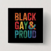 黒人ゲイプライド LGBTQ 黒人クィア 缶バッジ (正面)