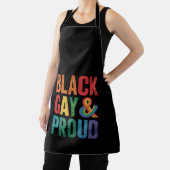 黒人ゲイプライド LGBTQ 黒人クイア エプロン (インサイチュ)