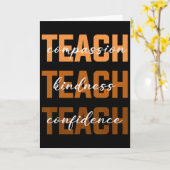 黒人コミュニティに優しさを 黒人の歴史 メラニン アフロ カード (黄色い花)