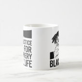 黒人コミュニティのための社会正義 コーヒーマグカップ (中央)