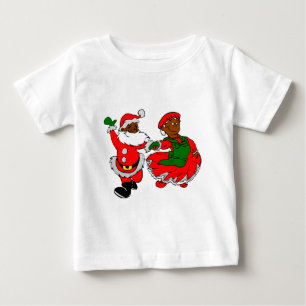 黒人サンタ夫人クロース ベビーTシャツ