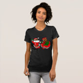 黒人サンタ夫人クロース Tシャツ (正面フル)
