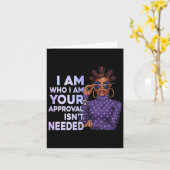 黒人シークイーンアフリカ系アメリカ人の歴史アフロラディ カード (黄色い花)