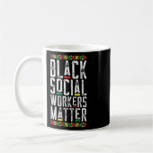 黒人ソーシャルワーカーの問題 アフリカ系アメリカ人の生活 コーヒーマグカップ (左)