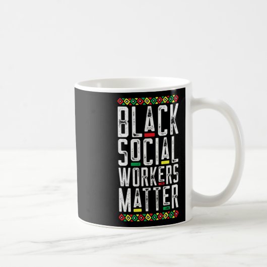 黒人ソーシャルワーカーの問題 アフリカ系アメリカ人の生活 コーヒーマグカップ (右)