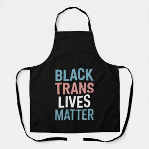黒人トランスジェンダーLGBTQ支援活動は人生が大切 トランスジェンダー エプロン