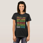 黒人ナースがアフリカ系アメリカ人の歴史を身に着けて Tシャツ (正面フル)