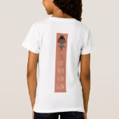 黒人バレリーナガールズカラーブロック Tシャツ (裏面)