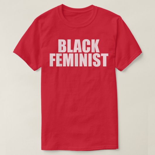 黒人フェミニズム平等エンパワーメント Tシャツ (デザイン正面)