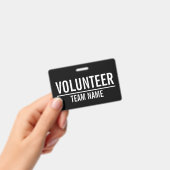 黒人ボランティア(チカスタムーム名) バッジ (手持ち)