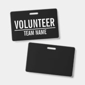 黒人ボランティア(チカスタムーム名) バッジ (正面＆裏面)