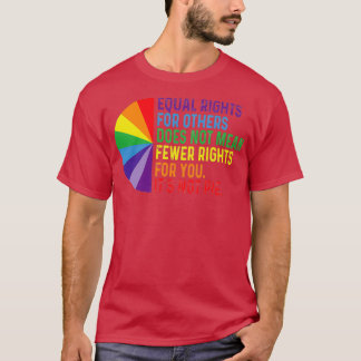 黒人マイノリティのためのLGBT平等の権利パイ Tシャツ