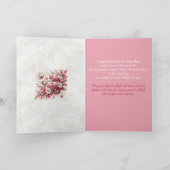 黒人ママのピンクとゴールドのお祝い カード (内部)