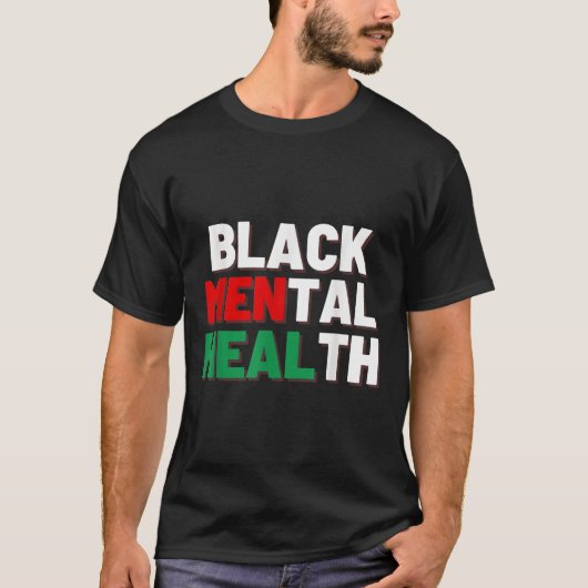 黒人メンタルヘルスS Tシャツ (正面)