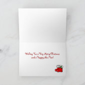 黒人ラブラドールとサンタクリスマス漫画 シーズンカード (内部)