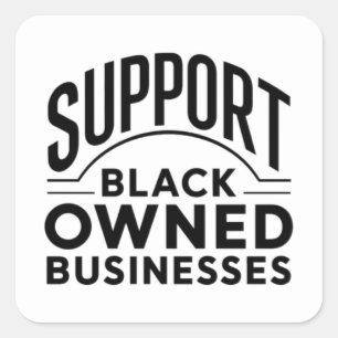 黒人企業を支援する スクエアシール