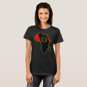 黒人伝統国旗アフリカ Tシャツ (正面フル)