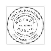 黒人公証人法 セルフインキングスタンプ (デザイン)