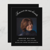 黒人写真エレガント葬儀 (正面/裏面)