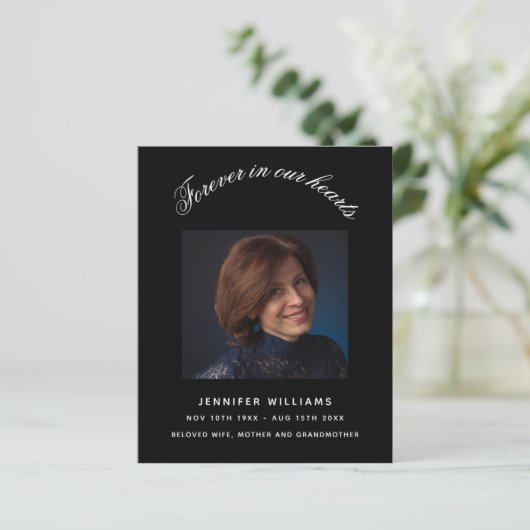 黒人写真エレガント葬儀 (スタンド正面)