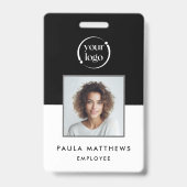 黒人写真会社ロゴIDバッジ バッジ (Front)