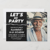 黒人写真行こうパーティー84歳 招待状 (正面)