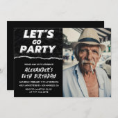 黒人写真行こうパーティー84歳 招待状 (正面/裏面)