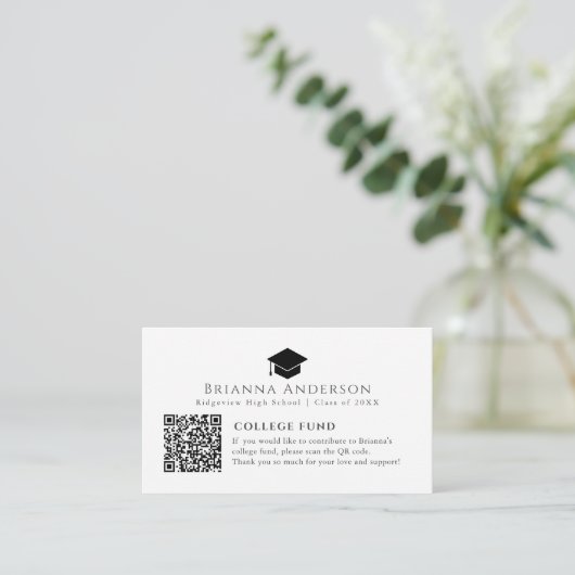 黒人卒業上限ミニマル白人大学基金 エンクロージャーカード (スタンド正面)