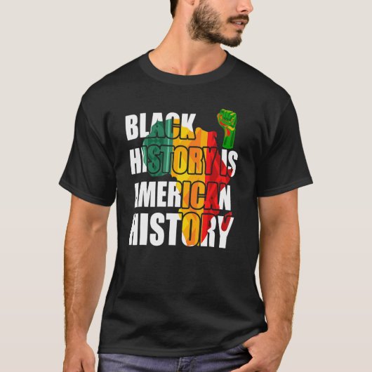 黒人史はアメリカ史 Tシャツ (正面)