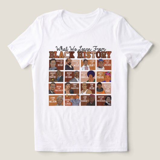 黒人史学の中から トライブレンドＴシャツ (デザイン正面)