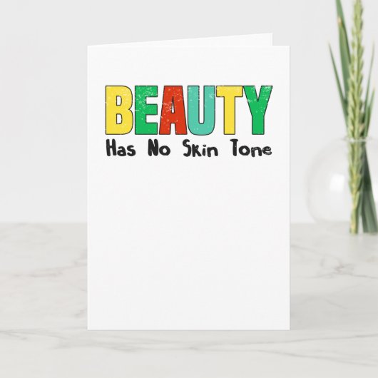 黒人史月アフリカ人の平等誇りを持った化 カード (正面)