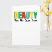 黒人史月アフリカ人の平等誇りを持った化 カード (黄色い花)