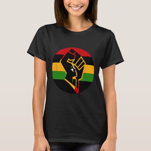黒人史祝月共に上がる2 Tシャツ (正面)
