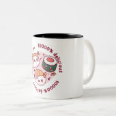 黒人向けおもしろい引用文かわいい ツートーンマグカップ (正面右)