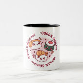 黒人向けおもしろい引用文かわいい ツートーンマグカップ (中央)