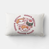 黒人向けおもしろい引用文かわいい ランバークッション (裏面)