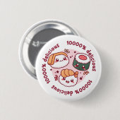 黒人向けおもしろい引用文かわいい 缶バッジ (正面&裏面)