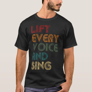黒人国歌『Lift Every Voice And Sing』 Tシャツ