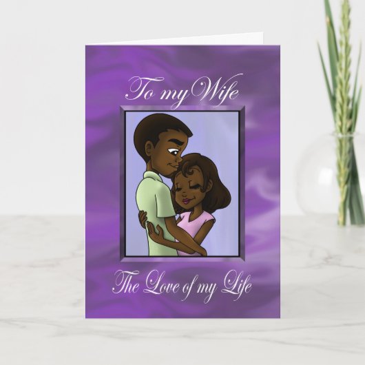 黒人夫婦 カード (正面)