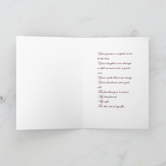 黒人夫婦 カード (内部)