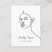 黒人女ミニマルの収入保持者 名刺 (正面)